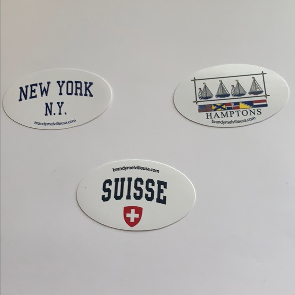 Set of  ANY 3 Brandy Melville Stickers!